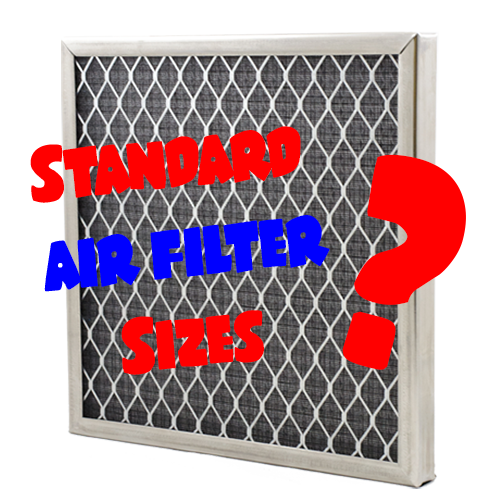 What are standard air filter sizes?